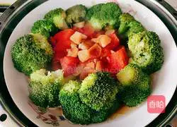 Illustration of how to make steamed tomatoes with broccoli 14