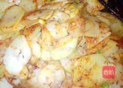 Illustration of how to make cumin potato slices 10