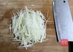 Illustration of how to make shredded celery and radish 3