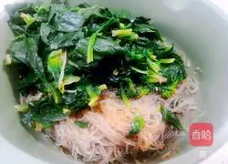 Illustration of how to make vermicelli spinach 7