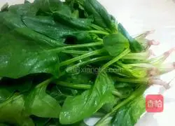 Illustration of how to make boiled spinach 1