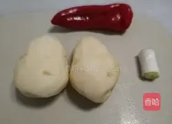 Illustration of how to make vinegar-coated potato shreds 1