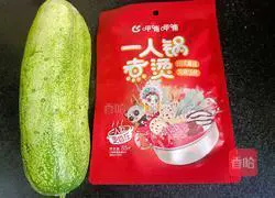 Illustration of how to make spicy cucumber 1