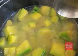 Illustration of how to make braised pumpkin 5