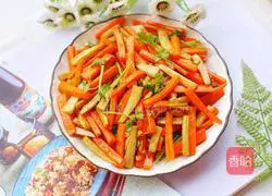 Illustration of how to stir-fry carrots with king oyster mushrooms 11