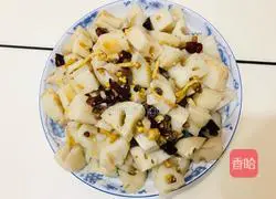 Illustration of how to make spicy shelled lotus root 9