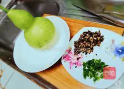 Illustration of how to stir-fry gourd and gourd with garlic and black bean sauce 1