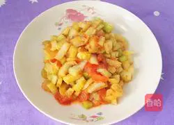 Illustration of how to stir-fry tomatoes and celery 10