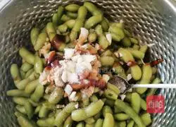 Cold salad Illustration of how to make edamame 3