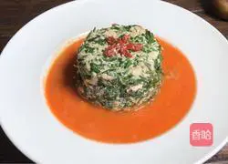 Illustration of how to make Malantou mixed with tofu 12