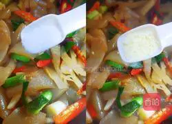 Illustration of how to make spicy and sour konjac 12