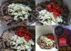 Illustration of how to make cold beef louvers 5