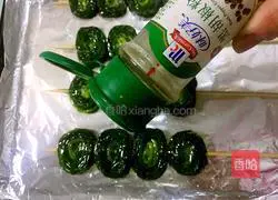 Illustration of grilled leeks 11