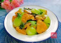 Illustration of making mushrooms, tofu and rapeseed 10