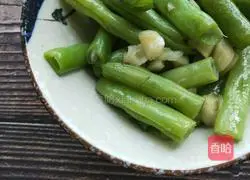 Stir-fried beans with garlic paste Illustration of how to do it 7