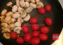 Illustration of how to make mushroom cherry tomatoes 5