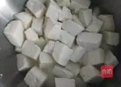 Illustration of how to make cold tofu 3