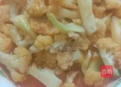 Illustration of how to stir-fry cauliflower with tomatoes 8