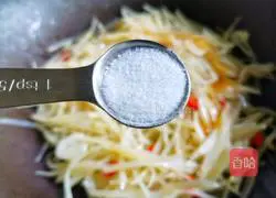 Illustration of how to make vinegar-coated potato shreds 9