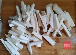 Illustration of how to make salt and pepper king oyster mushroom 2