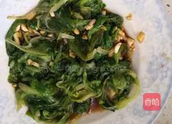 Illustration of how to make lettuce in oyster sauce 7