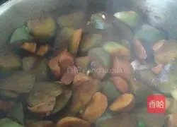 Illustration of how to make radish mushroom stew 11