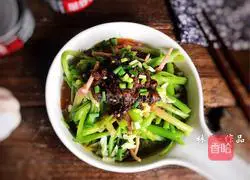 Illustration of how to make spinach root with mushroom sauce 9