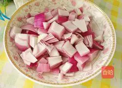 Illustration of how to make fried onions with green peppers 2