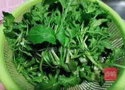 Stir-fried Illustration of how to make shepherd's purse 1