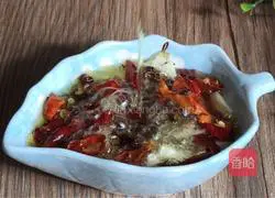 Illustration of how to make amaranth stalks mixed with shredded chicken 6