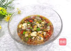 Illustration of how to pour oyster juice 18