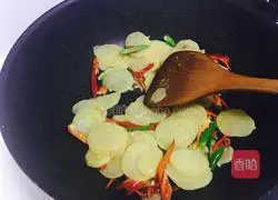 Illustration of home-style spicy fried potato slices 5