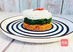 Illustration of how to make cold spinach and cordyceps mushrooms 6