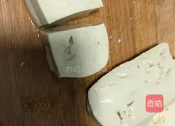 Illustration of how to make fried tofu 1