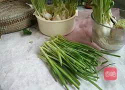 Illustration 3 of how to stir-fry tofu with green garlic sprouts 3