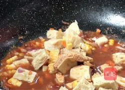 Illustration of how to make sweet and sour frozen tofu 12