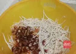 Illustration of how to make pan-fried taro pancake 4