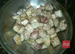 Illustration of how to make taro and enoki mushrooms 4