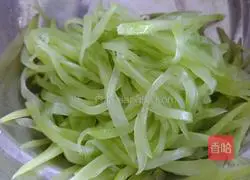 Sauteed lettuce Illustration of how to make silk 3