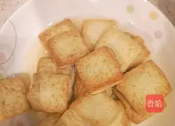 Illustration of how to make minced tofu 1