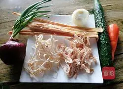 Illustration of how to make cold vegetables 1