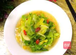 Illustration of how to make wolfberry cabbage 12