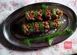 Illustration of how to announce spring with green bamboo 10