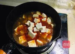 Illustration of how to make spicy tofu 4