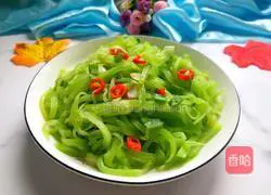 Refreshing and light summer food#How to make crispy shredded lettuce Illustration 1