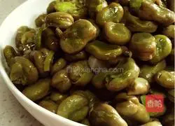 Illustration of how to make stir-fried broad beans 8