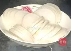 Illustration of how to make steamed radish 2