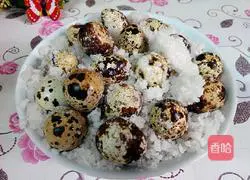 Illustration of how to make salt-baked quail eggs 9