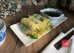 Illustration of how to make vegetable rolls for weight loss and beauty 19