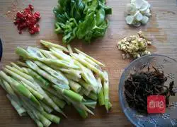Illustration of how to make bamboo shoots and plum vegetables 6